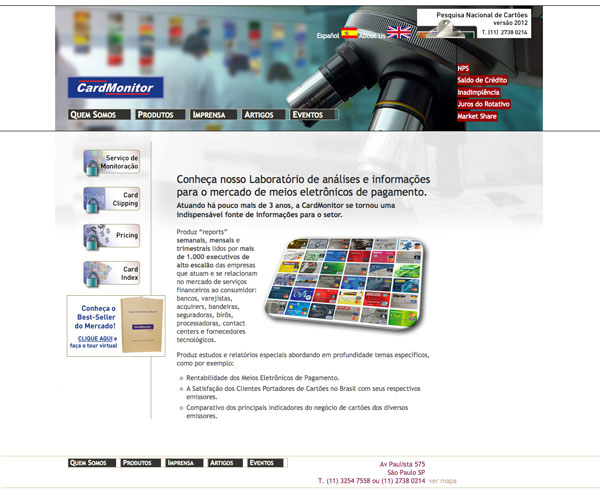Website CardMonitor – Versão 1
